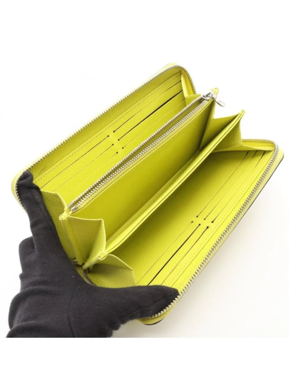 Louis Vuitton Round Wallet Zippy Jaune Leather